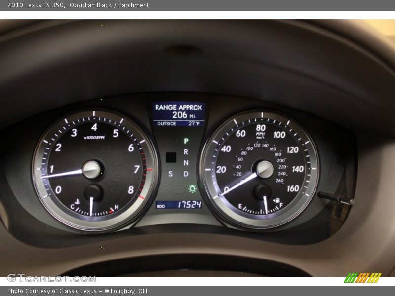 Obsidian Black / Parchment 2010 Lexus ES 350