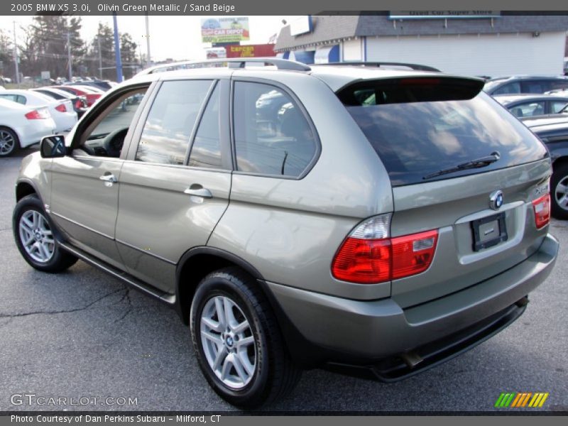 Olivin Green Metallic / Sand Beige 2005 BMW X5 3.0i