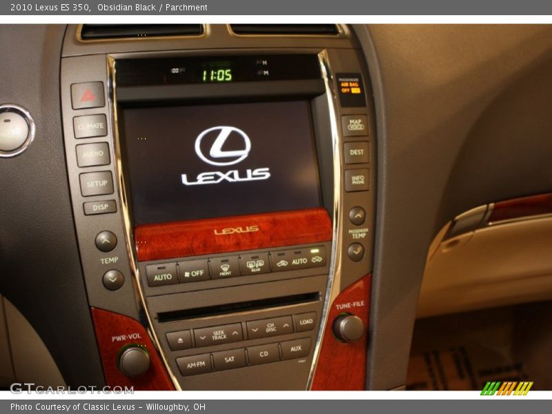 Obsidian Black / Parchment 2010 Lexus ES 350