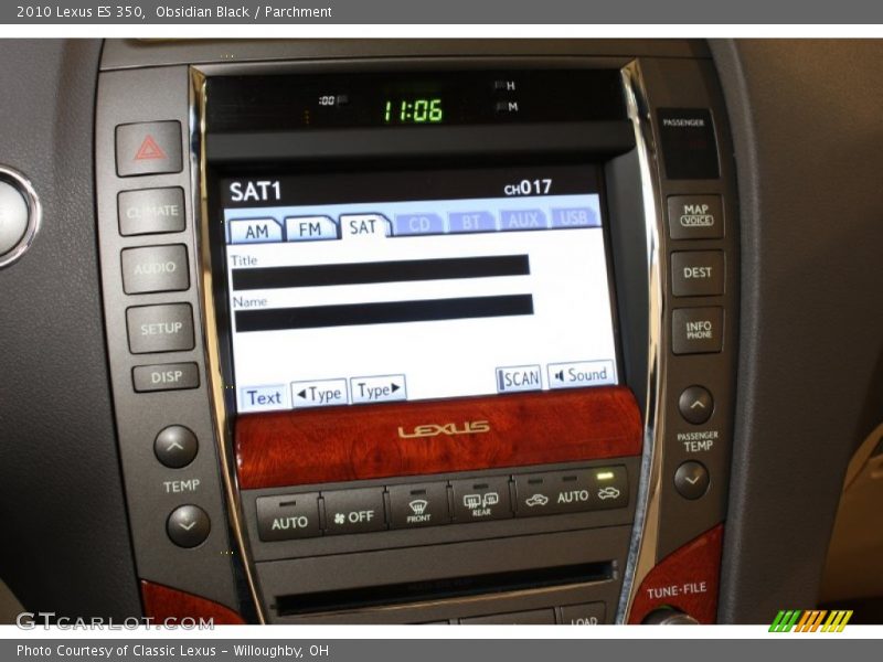 Obsidian Black / Parchment 2010 Lexus ES 350