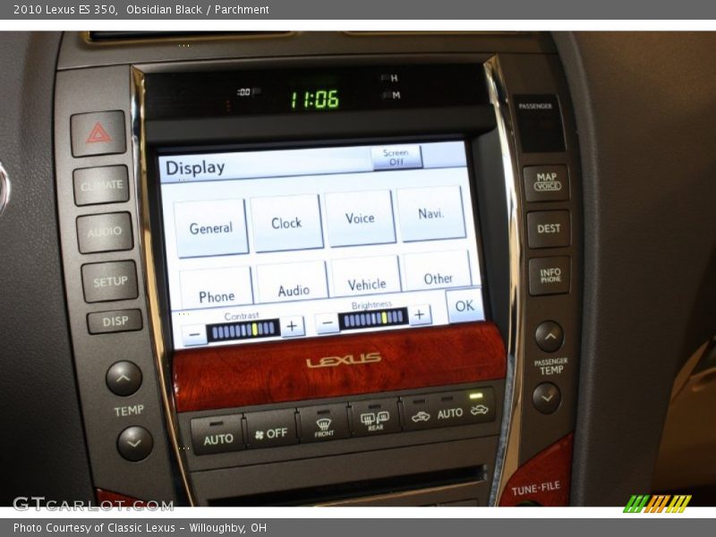Obsidian Black / Parchment 2010 Lexus ES 350