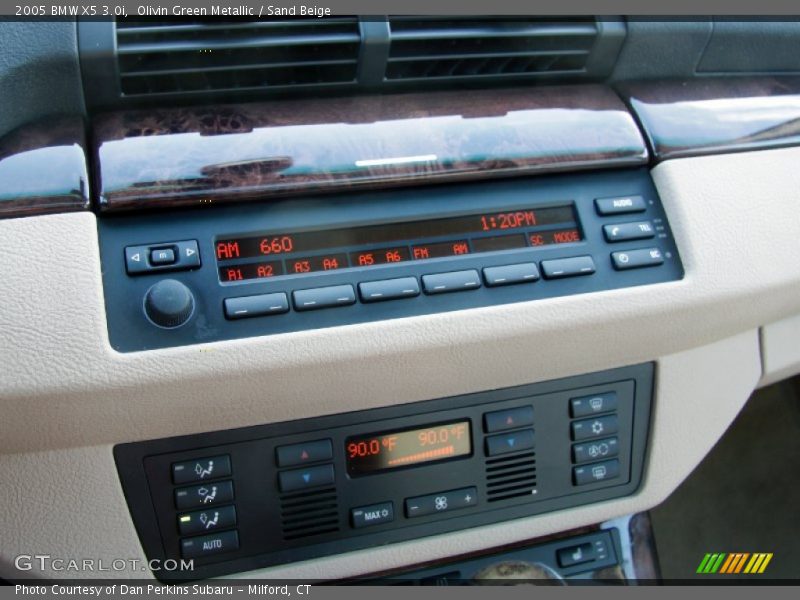 Olivin Green Metallic / Sand Beige 2005 BMW X5 3.0i
