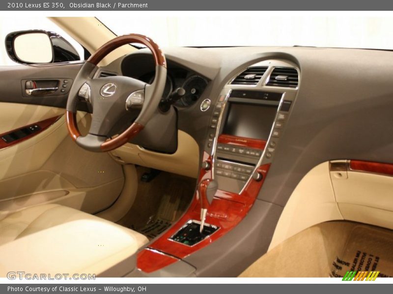 Obsidian Black / Parchment 2010 Lexus ES 350