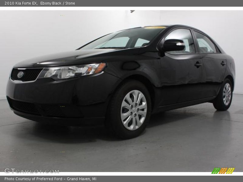 Ebony Black / Stone 2010 Kia Forte EX