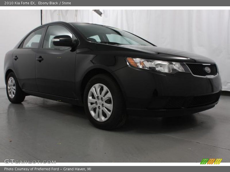 Ebony Black / Stone 2010 Kia Forte EX