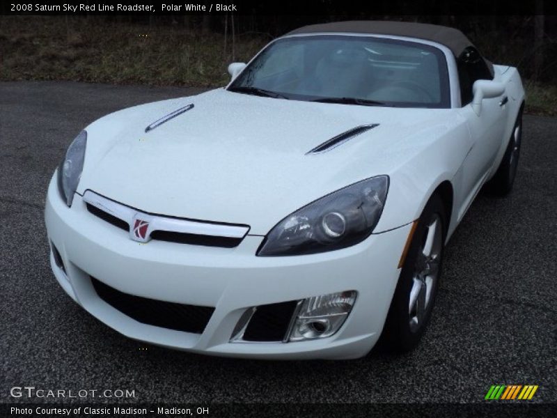Polar White / Black 2008 Saturn Sky Red Line Roadster