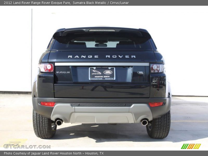 Sumatra Black Metallic / Cirrus/Lunar 2012 Land Rover Range Rover Evoque Pure