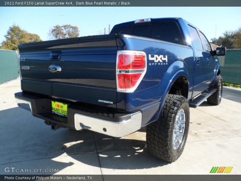 Dark Blue Pearl Metallic / Black 2011 Ford F150 Lariat SuperCrew 4x4