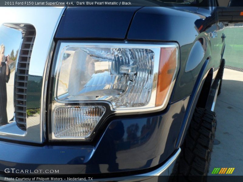 Dark Blue Pearl Metallic / Black 2011 Ford F150 Lariat SuperCrew 4x4