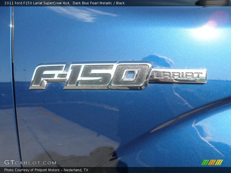 Dark Blue Pearl Metallic / Black 2011 Ford F150 Lariat SuperCrew 4x4