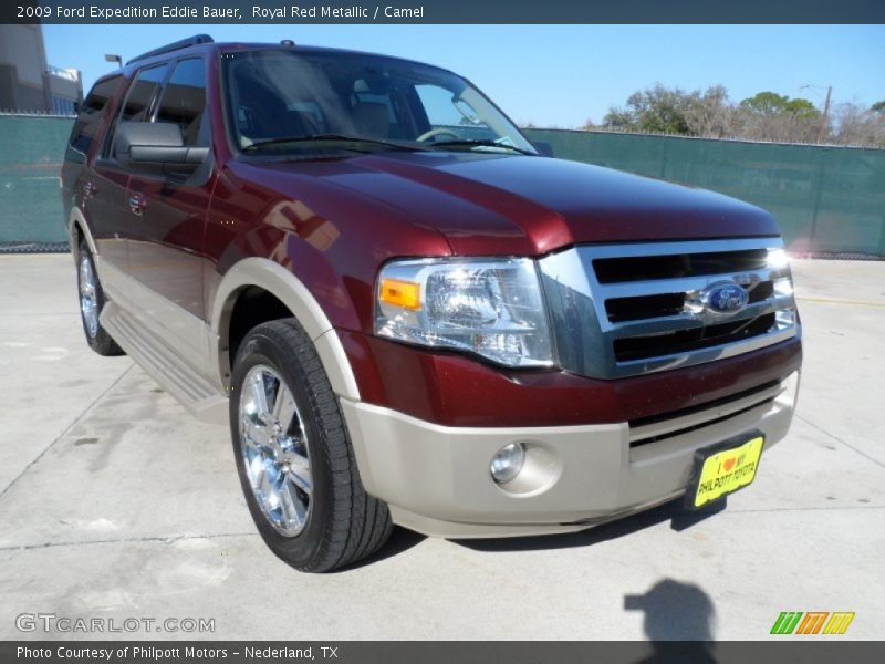 Royal Red Metallic / Camel 2009 Ford Expedition Eddie Bauer