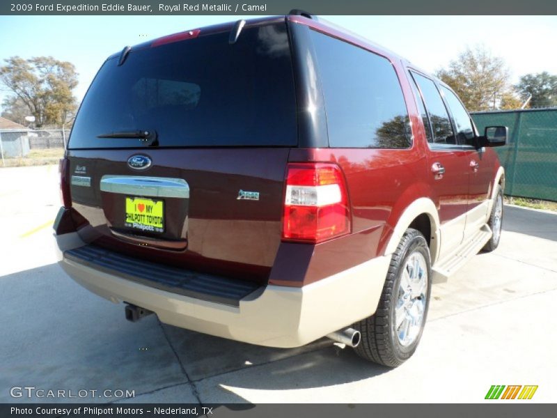 Royal Red Metallic / Camel 2009 Ford Expedition Eddie Bauer