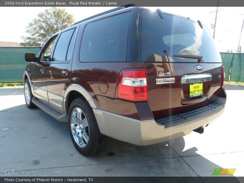 Royal Red Metallic / Camel 2009 Ford Expedition Eddie Bauer