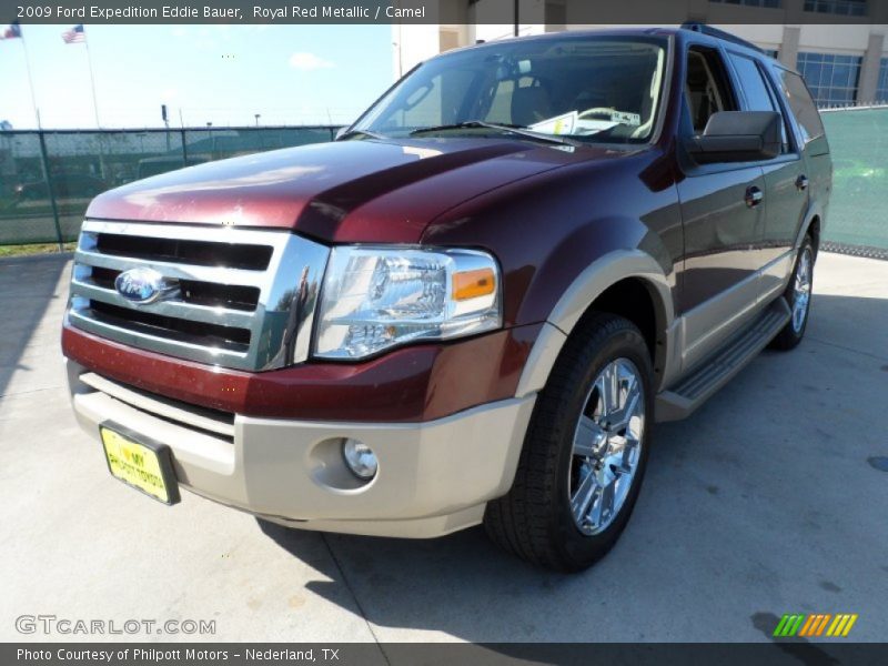 Royal Red Metallic / Camel 2009 Ford Expedition Eddie Bauer