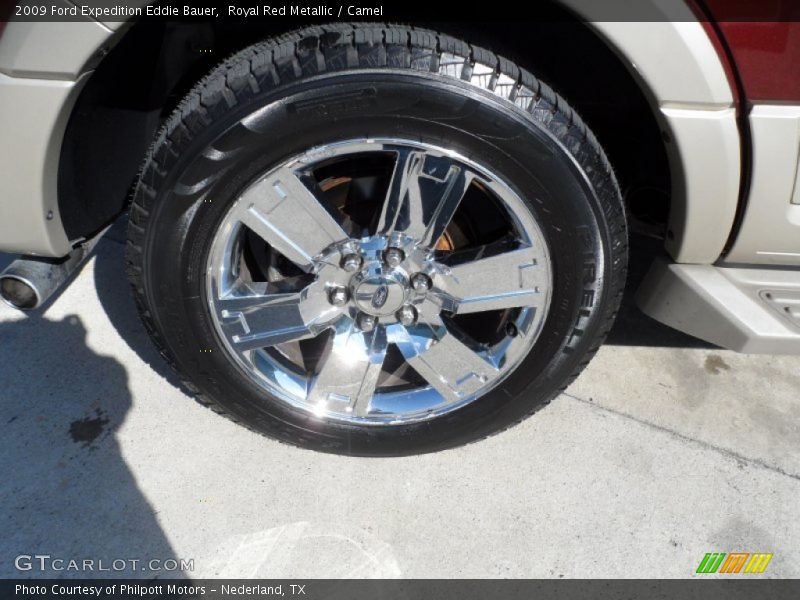 Royal Red Metallic / Camel 2009 Ford Expedition Eddie Bauer