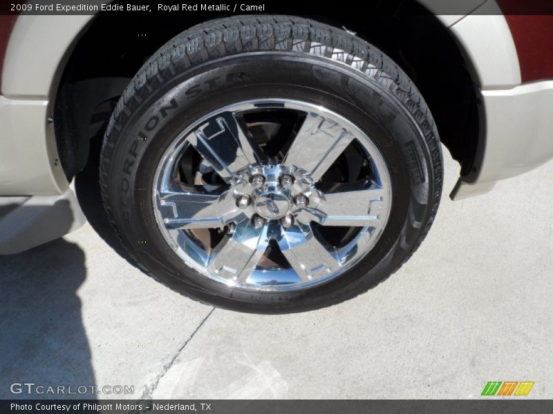 Royal Red Metallic / Camel 2009 Ford Expedition Eddie Bauer