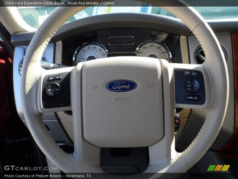 Royal Red Metallic / Camel 2009 Ford Expedition Eddie Bauer
