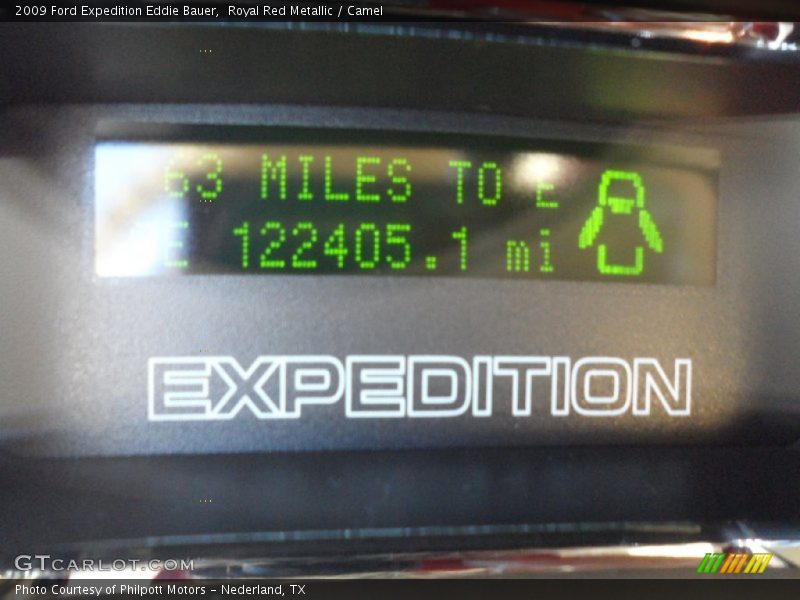 Royal Red Metallic / Camel 2009 Ford Expedition Eddie Bauer