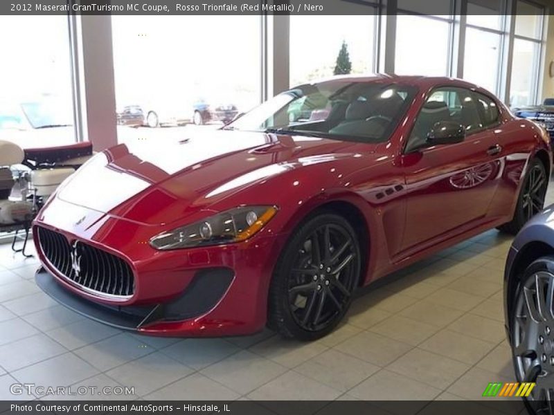 Rosso Trionfale (Red Metallic) / Nero 2012 Maserati GranTurismo MC Coupe