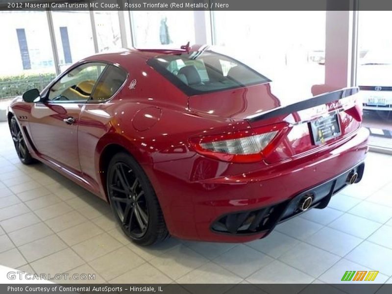 Rosso Trionfale (Red Metallic) / Nero 2012 Maserati GranTurismo MC Coupe
