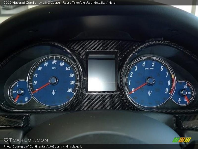  2012 GranTurismo MC Coupe MC Coupe Gauges