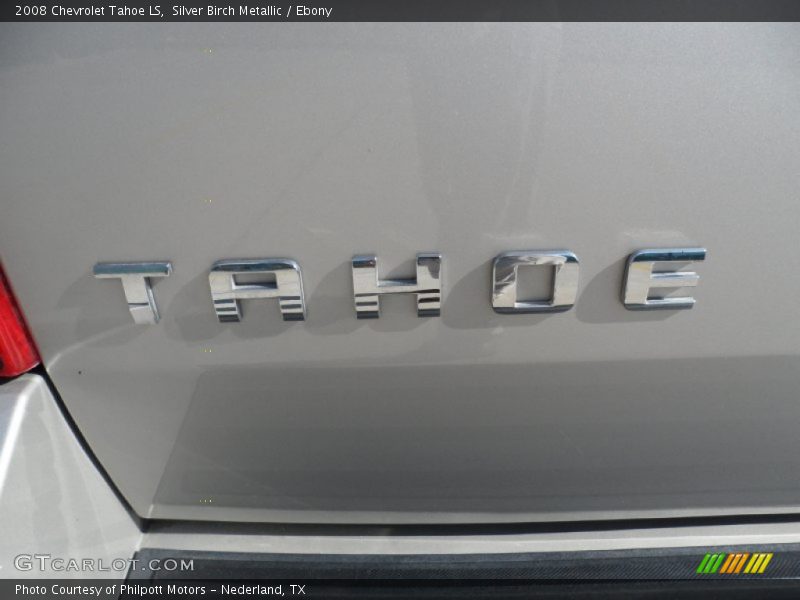 Silver Birch Metallic / Ebony 2008 Chevrolet Tahoe LS
