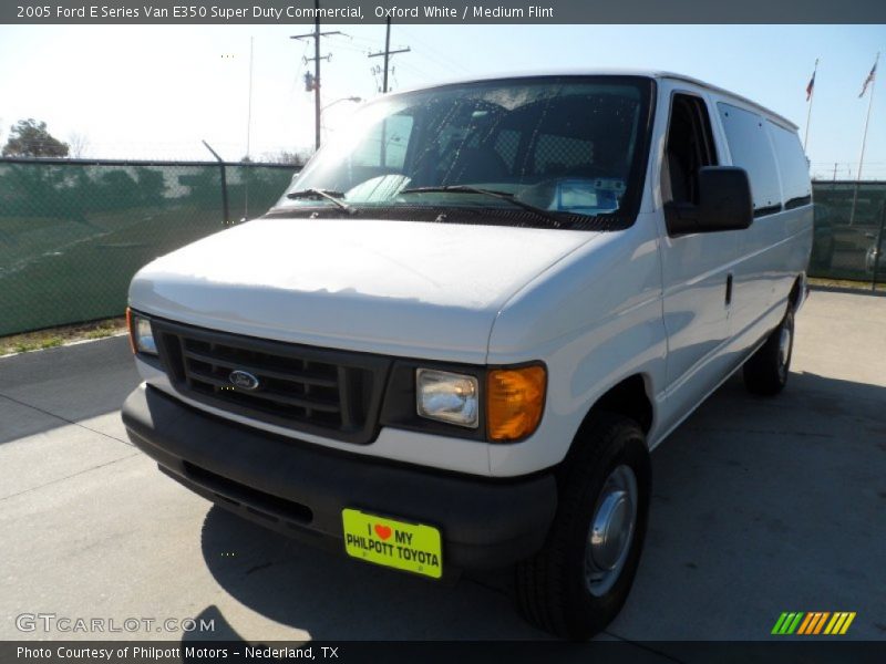 Oxford White / Medium Flint 2005 Ford E Series Van E350 Super Duty Commercial