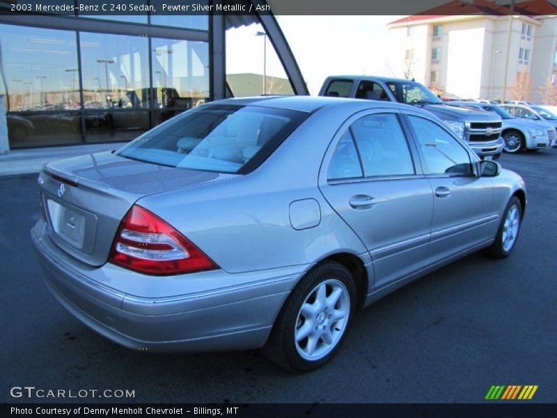Pewter Silver Metallic / Ash 2003 Mercedes-Benz C 240 Sedan