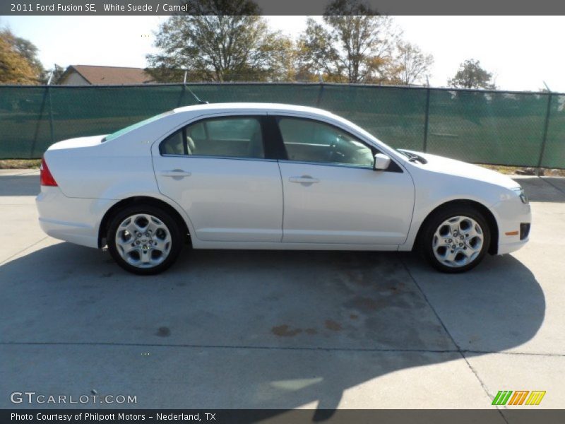 White Suede / Camel 2011 Ford Fusion SE