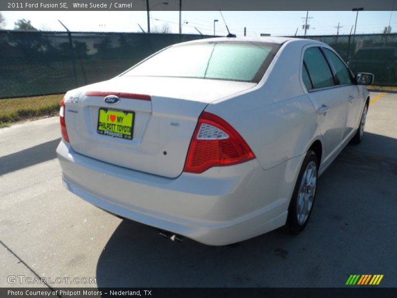 White Suede / Camel 2011 Ford Fusion SE