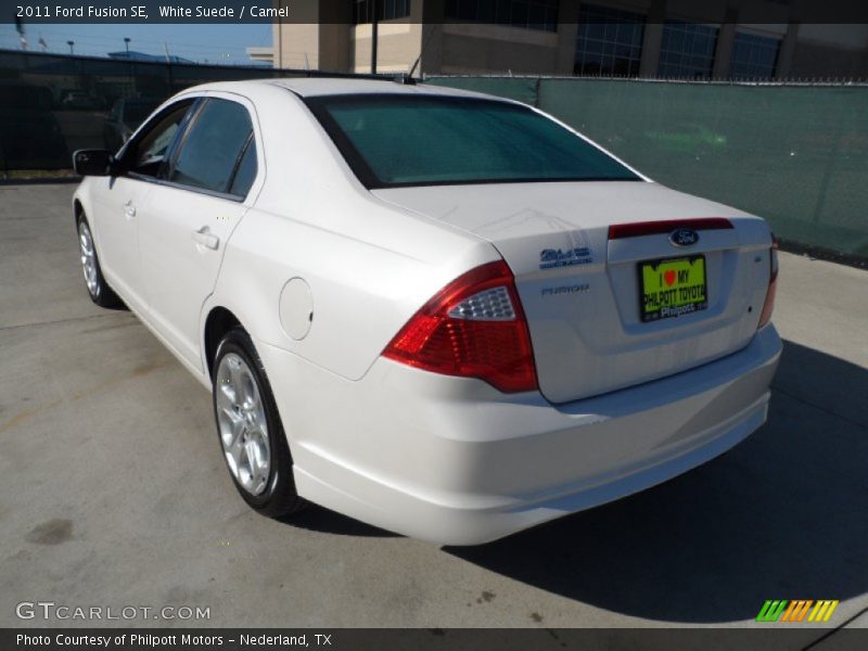 White Suede / Camel 2011 Ford Fusion SE
