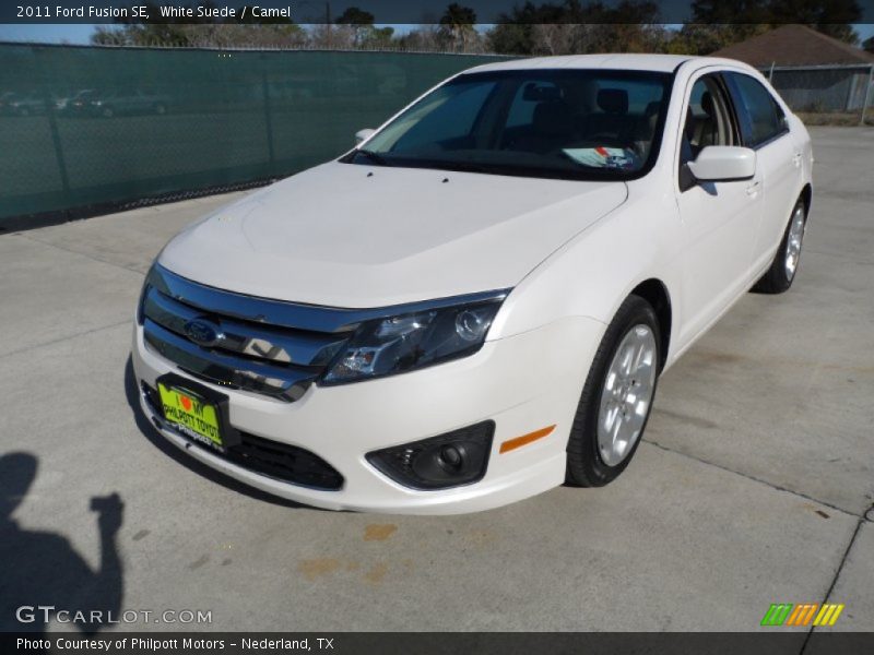 White Suede / Camel 2011 Ford Fusion SE