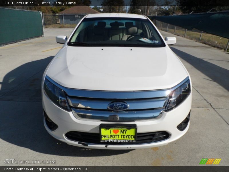 White Suede / Camel 2011 Ford Fusion SE
