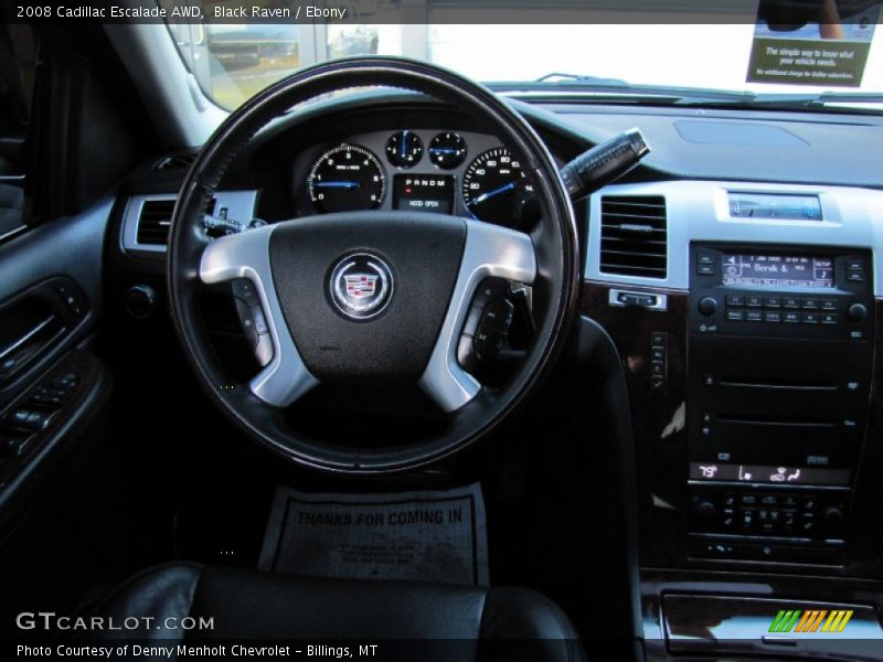 Black Raven / Ebony 2008 Cadillac Escalade AWD