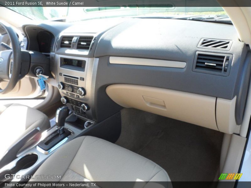 White Suede / Camel 2011 Ford Fusion SE