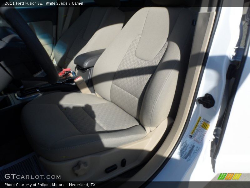 White Suede / Camel 2011 Ford Fusion SE