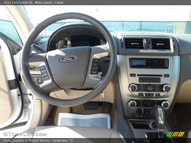 White Suede / Camel 2011 Ford Fusion SE