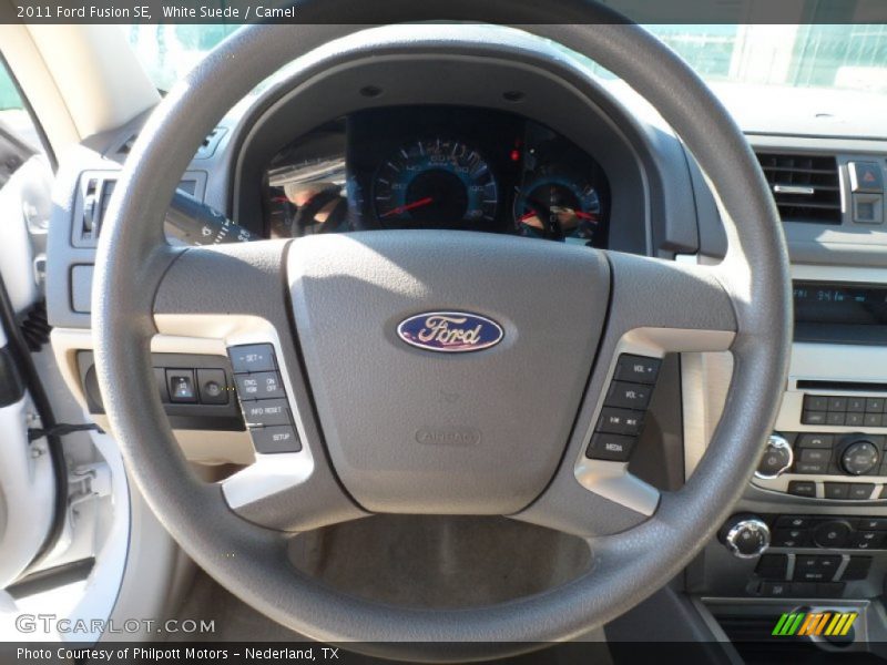 White Suede / Camel 2011 Ford Fusion SE
