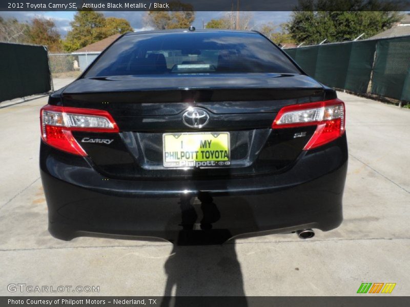 Attitude Black Metallic / Black 2012 Toyota Camry SE