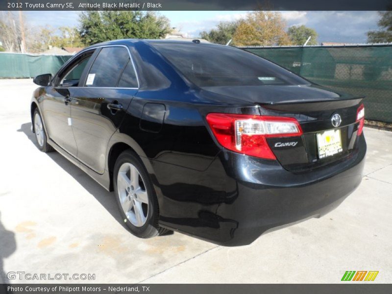 Attitude Black Metallic / Black 2012 Toyota Camry SE