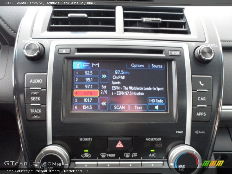 Attitude Black Metallic / Black 2012 Toyota Camry SE