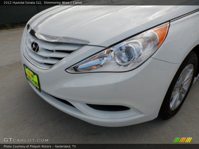 Shimmering White / Camel 2012 Hyundai Sonata GLS