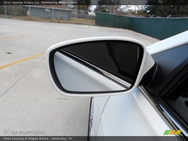Shimmering White / Camel 2012 Hyundai Sonata GLS
