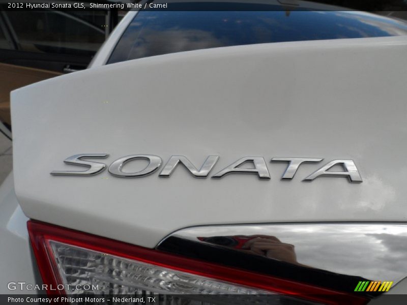 Shimmering White / Camel 2012 Hyundai Sonata GLS