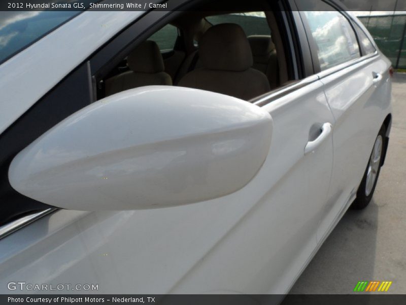 Shimmering White / Camel 2012 Hyundai Sonata GLS