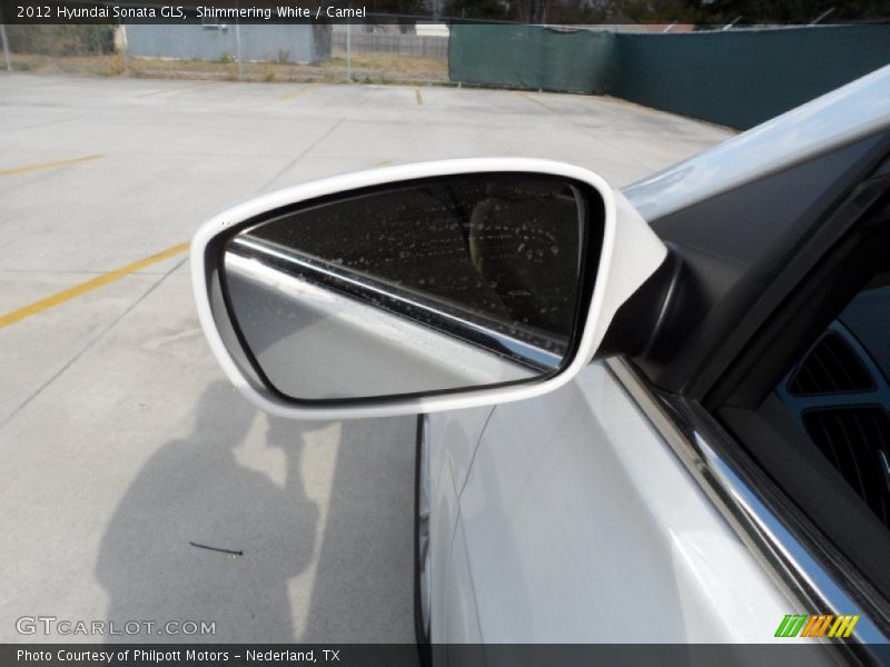 Shimmering White / Camel 2012 Hyundai Sonata GLS