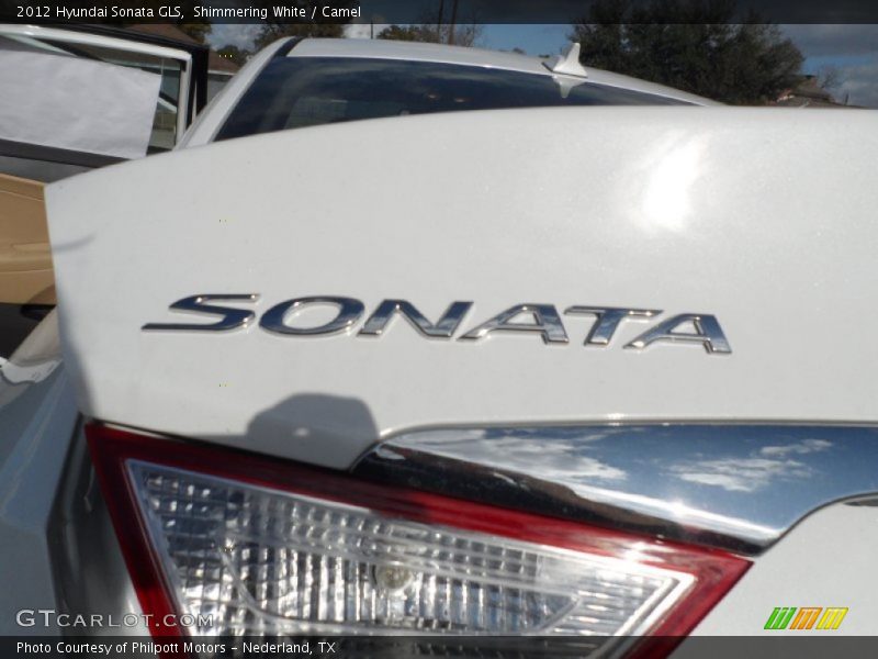 Shimmering White / Camel 2012 Hyundai Sonata GLS
