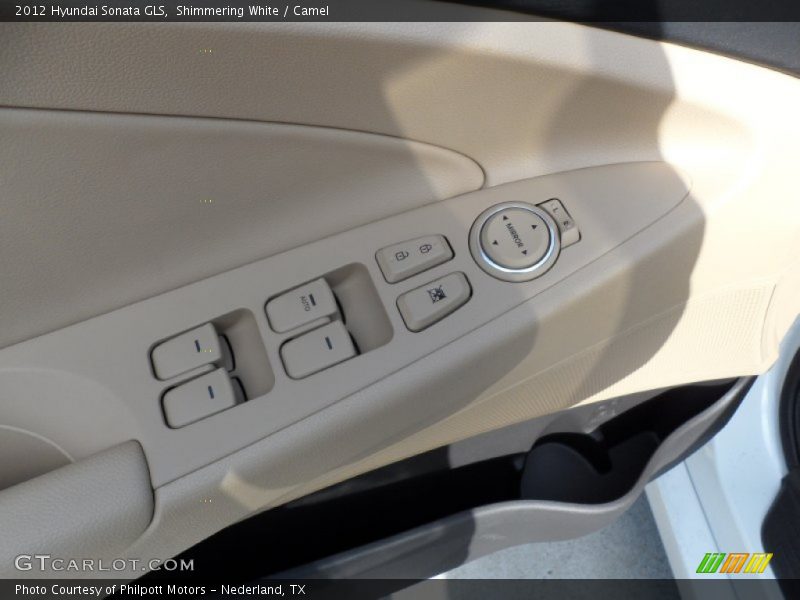 Shimmering White / Camel 2012 Hyundai Sonata GLS