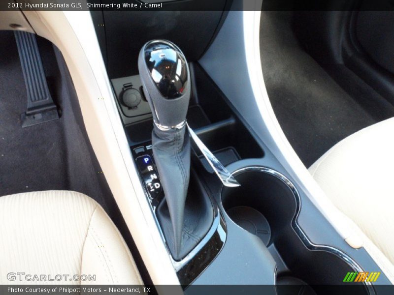 Shimmering White / Camel 2012 Hyundai Sonata GLS