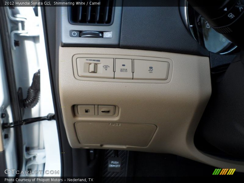 Shimmering White / Camel 2012 Hyundai Sonata GLS